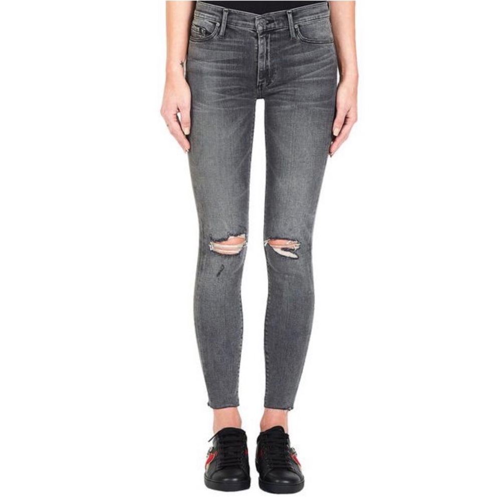 Black Orchid Noah ankle gray skinny jeans